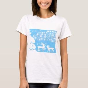 Camiseta Paisajes Naturales Temporadas Invierno Cerveza de