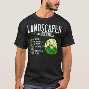 Camiseta Paisajismo de labranza en el jardín