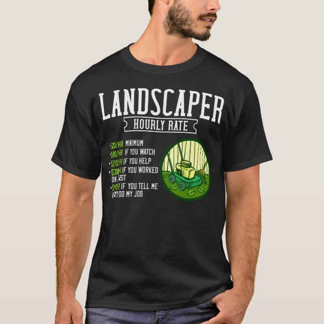 Camiseta Paisajismo de labranza en el jardín (Anverso)