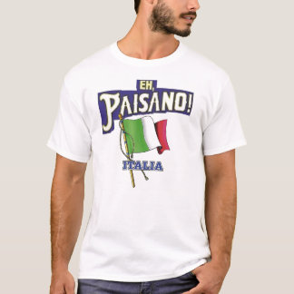 Camiseta Paisano con la bandera italiana