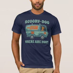 Camiseta Paisely Scooby-Doo que conduce la máquina del