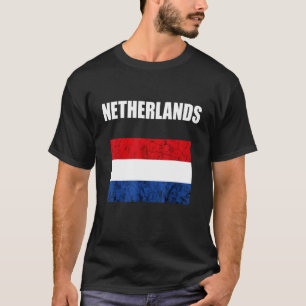 Camiseta Países Bajos Bandera Holandesa Vintage Orgullo Hol