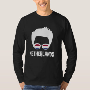 Camiseta Países Bajos Boy Bandera Holandesa Gafas de sol Ho