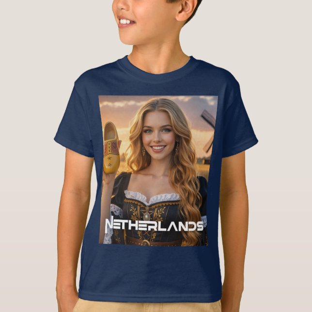 CAMISETA PAÍSES BAJOS - HOLANDÉS (Anverso)