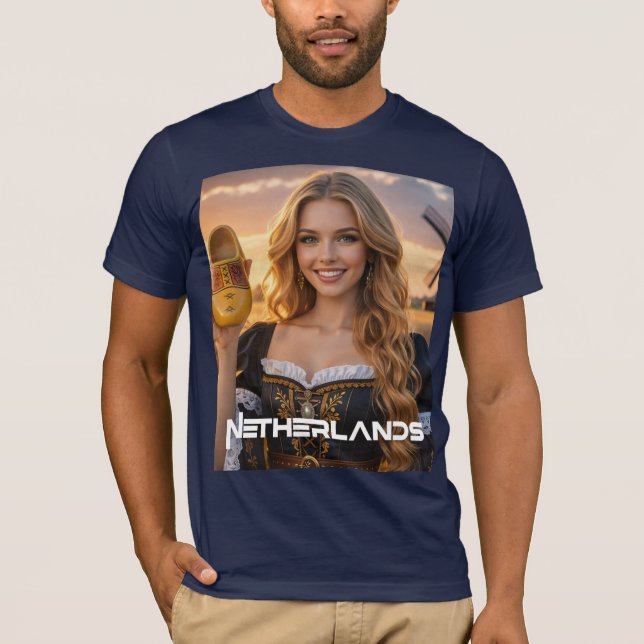 CAMISETA PAÍSES BAJOS - HOLANDÉS (Anverso)