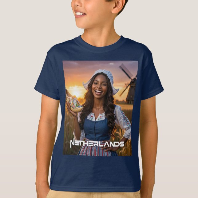 CAMISETA PAÍSES BAJOS - HOLANDÉS (Anverso)