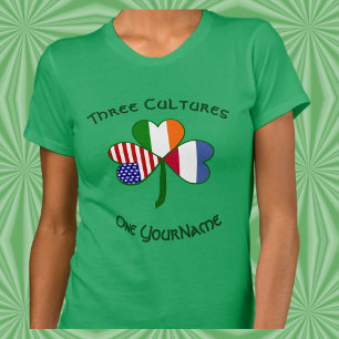 Camiseta Países Bajos Irlanda EE. UU. Trébol Bandera Person
