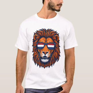 Camiseta Países Bajos León Bandera Holandesa Holanda Naranj