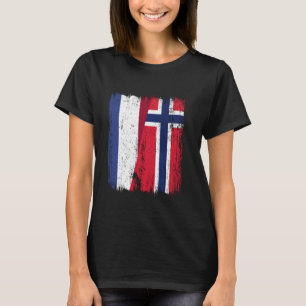 Camiseta Países Bajos Noruega Media Bandera Ascendencia Hol