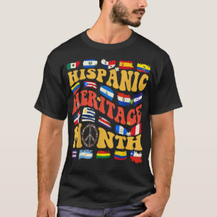 Camiseta Países de habla hispana marcan herencia hispana