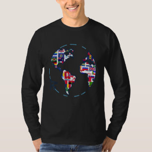 Camiseta Países de viaje Banderas Mundiales Mundo
