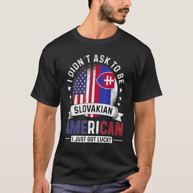 Camiseta Países eslovacos estadounidenses marcan el orgullo (Anverso)