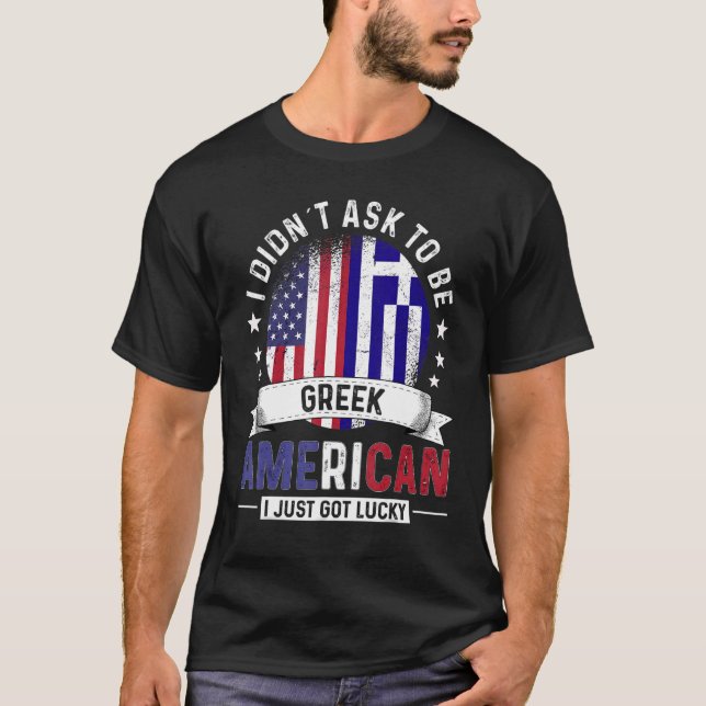 Camiseta Países griegos estadounidenses marcan la Grecia de (Anverso)