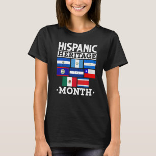 Camiseta Países Hispanos Orgullo Latino Patrimonio Hispano