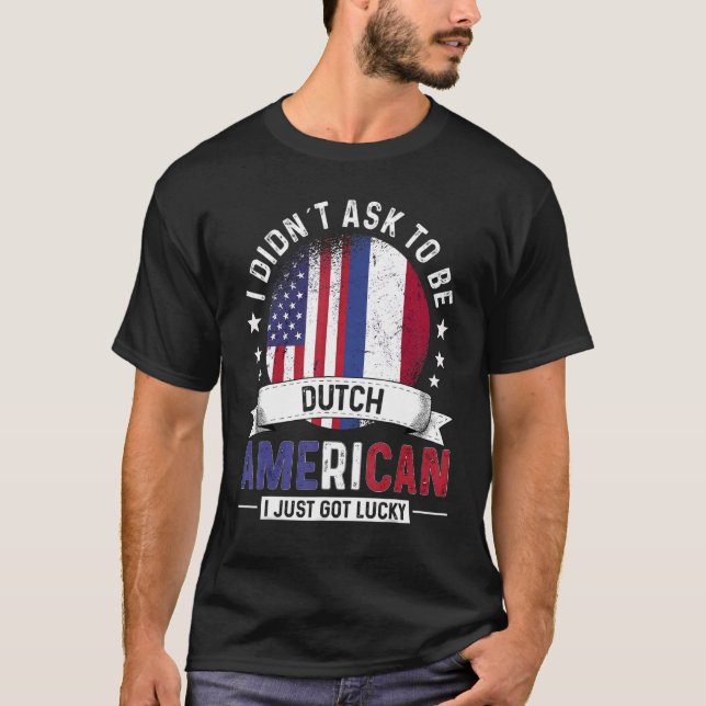 Camiseta Países holandeses estadounidenses marcan el orgull (Anverso)