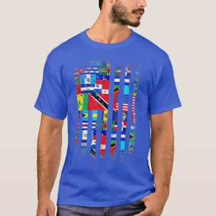 Camiseta Países latinos Bandera de Estados Unidos Orgullo l