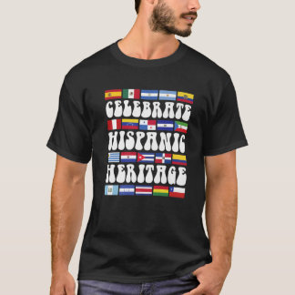 Camiseta Países latinos marcan el Mes del Patrimonio Hispan