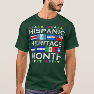 Camiseta Países latinos marcan heri hispano latino nacional
