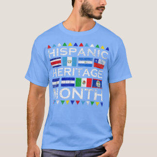 Camiseta Países latinos marcan heri hispano latino nacional