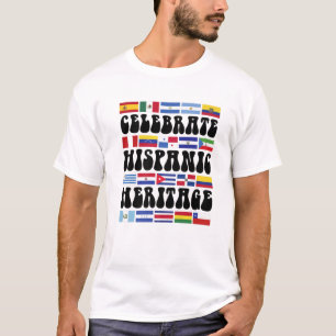 Camiseta Países latinos marcan lema de la herencia hispánic