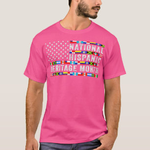 Camiseta Países latinos marcan Mes de Patrimonio Hispano La
