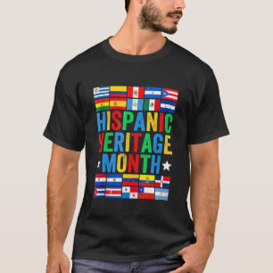 Camiseta Países latinos marcan Mes de Patrimonio Hispano La