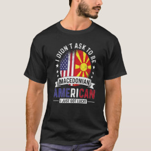 Camiseta Países macedonios estadounidenses marcan el orgull