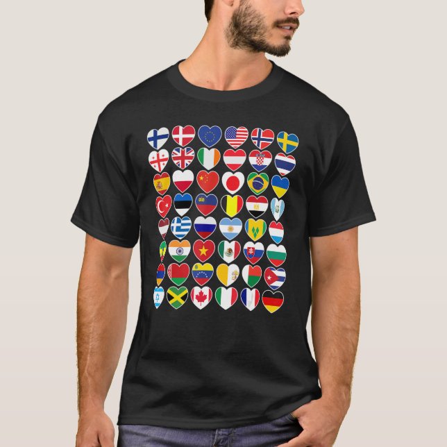 Camiseta Países Marcan Geografía Internacional (Anverso)