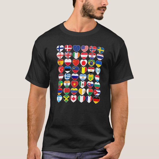 Camiseta Países Marcan Geografía Internacional (Anverso)