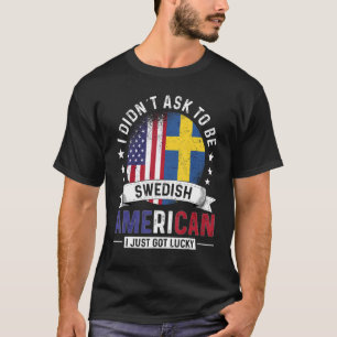 Camiseta Países suecos estadounidenses marcan la nieve del 