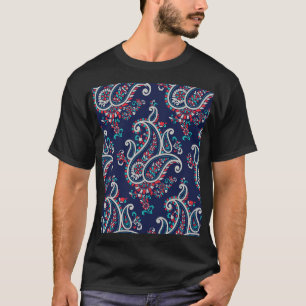 Camiseta Paisley Asiática: Diseño Tradicional Sin Marea.