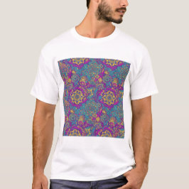 Camiseta Paisley Bloom Tapestry – Vibrant Floral Fusion