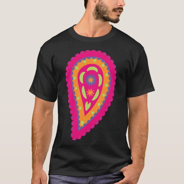 Camiseta Paisley Colorido (Anverso)