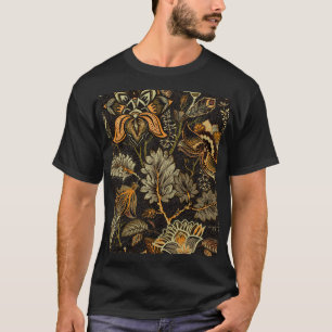 Camiseta Paisley floral india, patrón étnico sin fisuras.