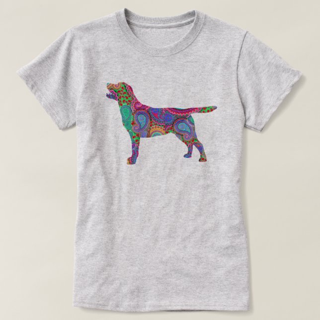Camiseta Paisley Labrador (Diseño del anverso)