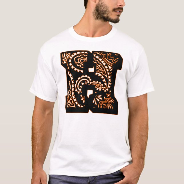 Camiseta Paisley Monograma - H (Anverso)