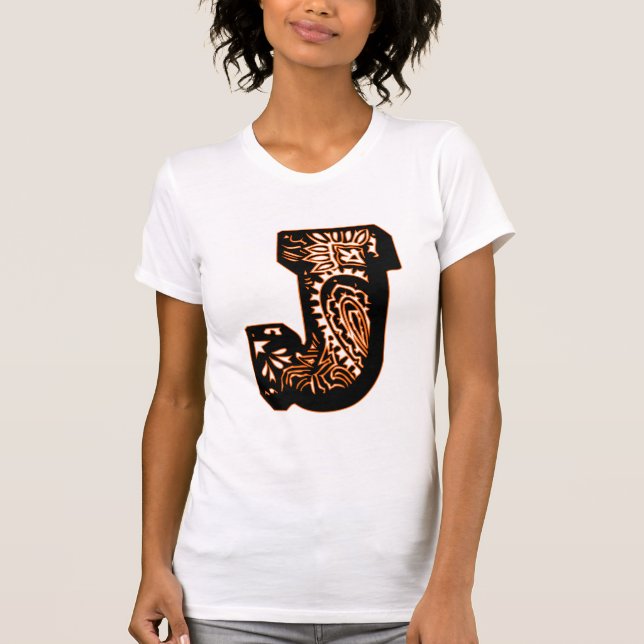 Camiseta Paisley Monograma - J (Anverso)