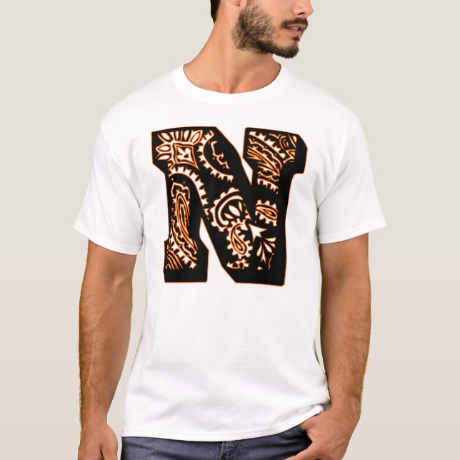 Camiseta Paisley Monograma - N (Anverso)