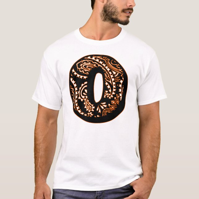Camiseta Paisley Monograma - O (Anverso)