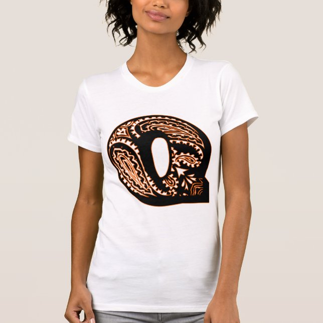 Camiseta Paisley Monograma - Q (Anverso)