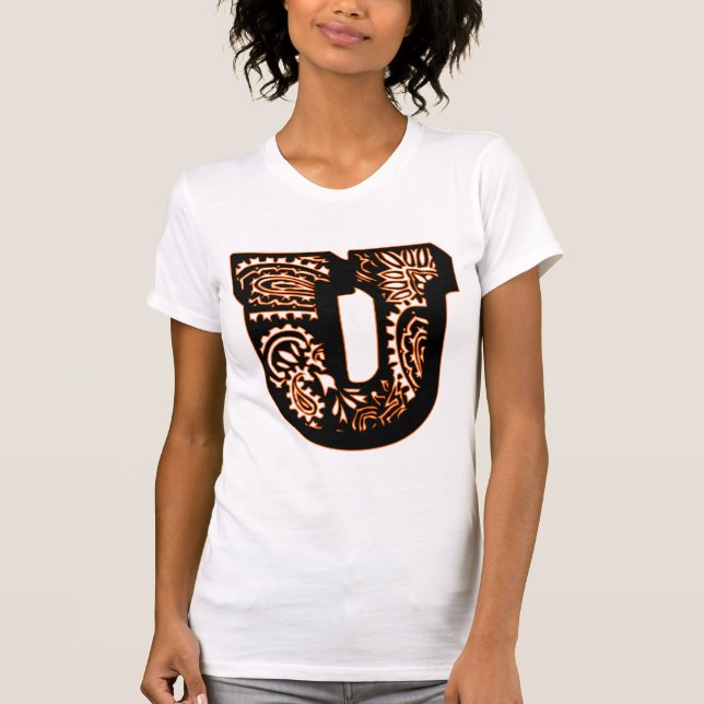 Camiseta Paisley Monograma - U (Anverso)