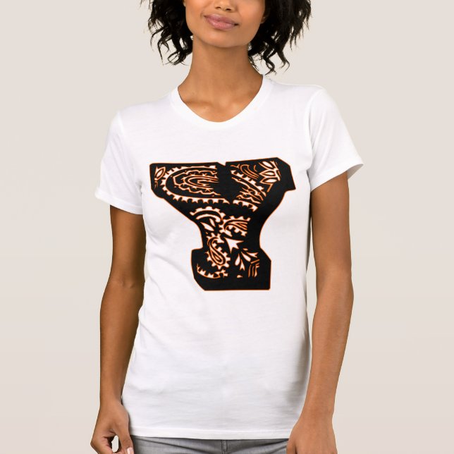 Camiseta Paisley Monograma - Y (Anverso)