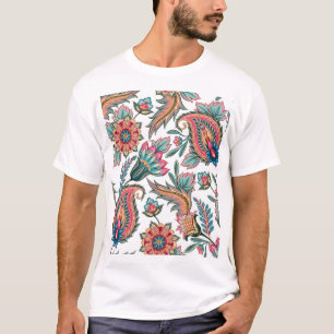 Camiseta Paisley Oriental: Floral Vintage sin soldadura