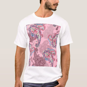 Camiseta Paisley Pastel, patata tradicional sin costura