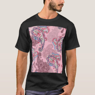 Camiseta Paisley Pastel, patata tradicional sin costura
