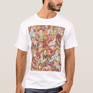 Camiseta Paisley sin soldadura: elegante patrón de fondo.