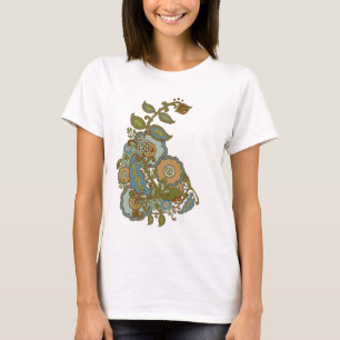 Camiseta Paisley terrosa