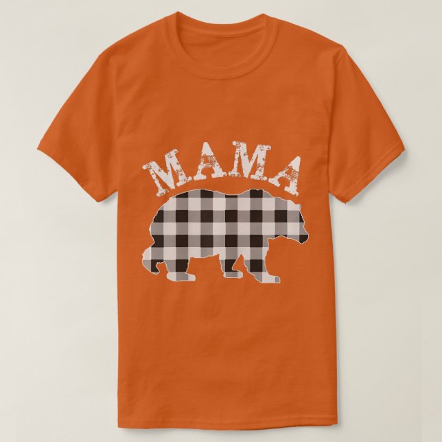 Camiseta Paja de la familia de búfalo de mamá de peso blanc (Diseño del anverso)