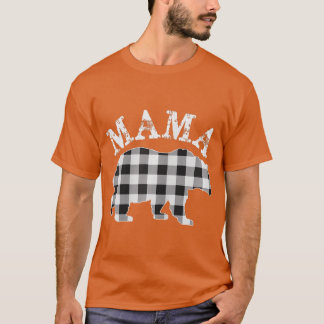 Camiseta Paja de la familia de búfalo de mamá de peso blanc