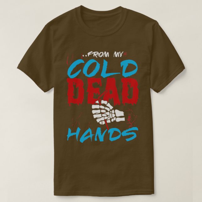 Camiseta Paja plástica de mis manos muertas frías (Diseño del anverso)